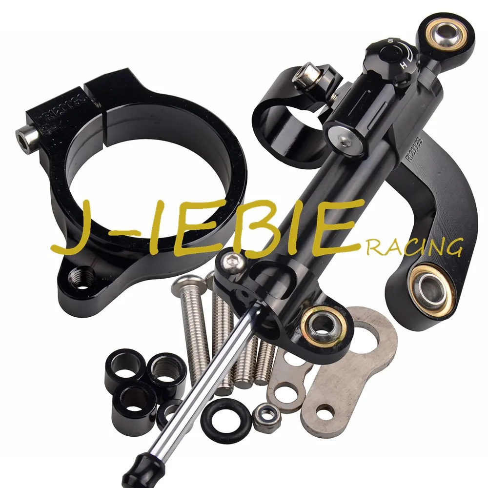 

CNC Steering Damper Stabilizer and Black Bracket Mounting For BMW R1200 CL/GS R1200CL R1200GS 2013-2016 2014 2015