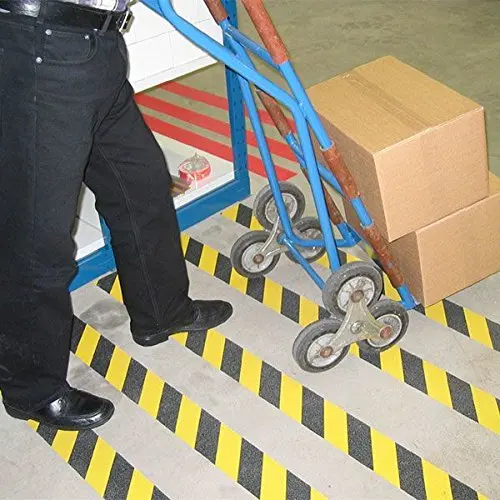 Non Slip Safety Grip Tape Strong Adhesive Safety Traction Tape PVC Warning Tape Stairs Floor Anti-slip Indoor/Outdoor Stickers