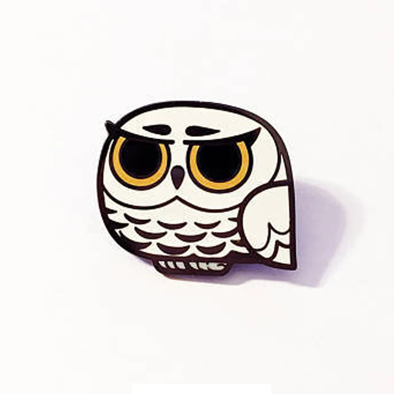 owl enamel lapel pin