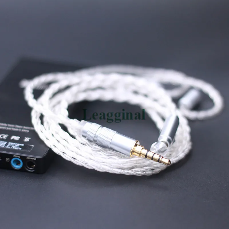 diy Headphone Upgrade wire 4 share single crystal copper silver plated wire mmcx tf10 im50 ie80 se535 se215 ue900 SE series