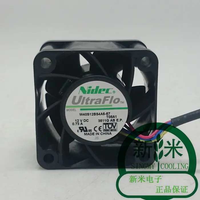 NEW NIDEC 4028 12V 0.73A W40S12BS4A5-57 server ATX cooling fan