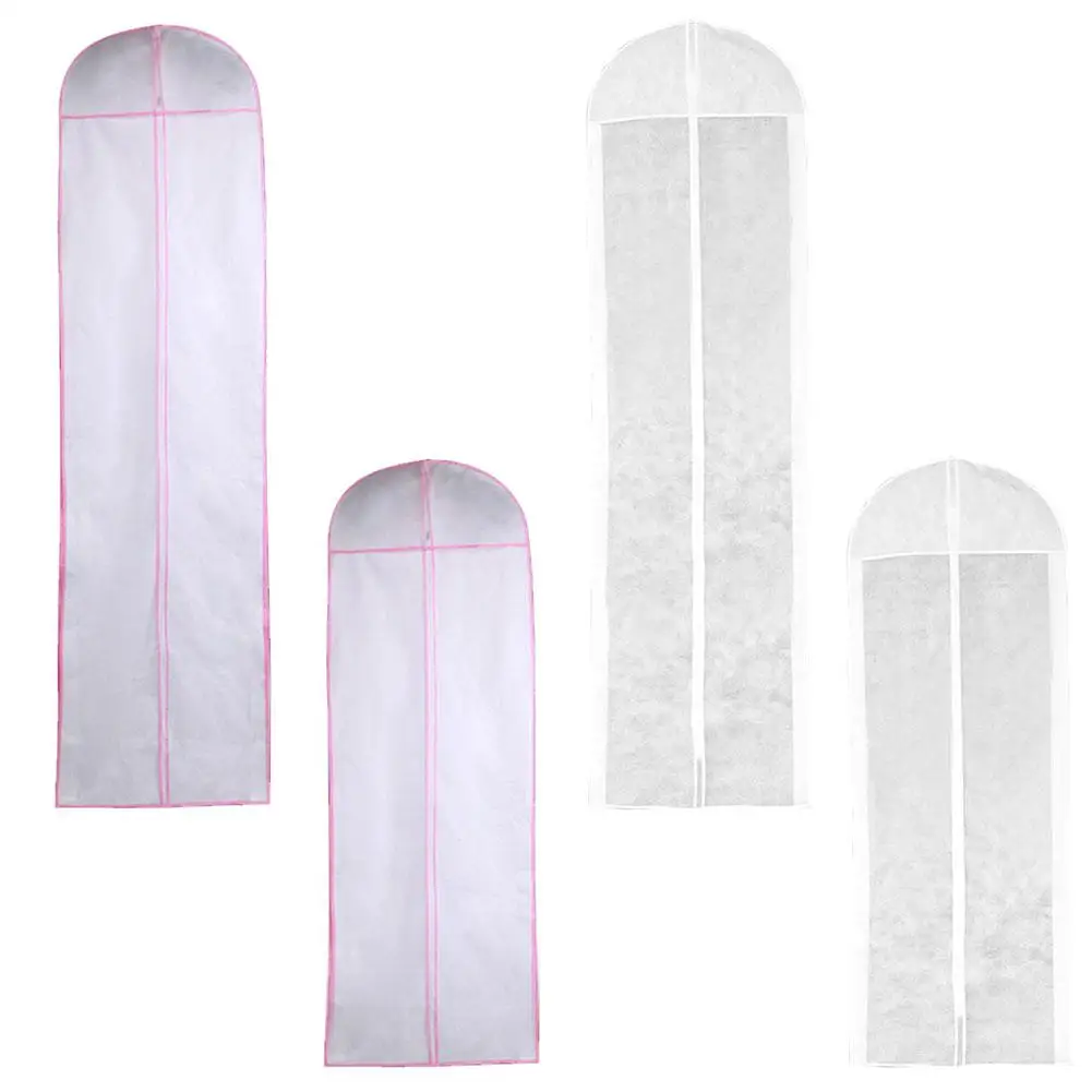 Wedding Dress Cover Garment Bag Bridal Gown Long Clothes Protector Case Dustproof Covers Wedding Dresses Garment Dust Bag