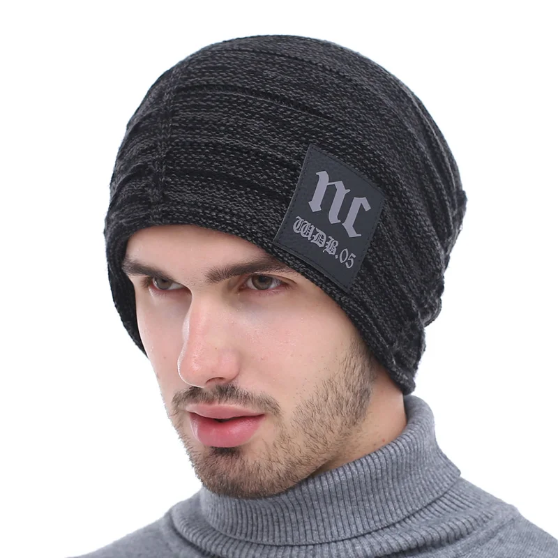 AETRUE Winter Knitted Hat Beanies Men Women Scarf Caps Mask Gorras Bonnet Warm Baggy Winter Hats For Men Skullies Beanies Hats