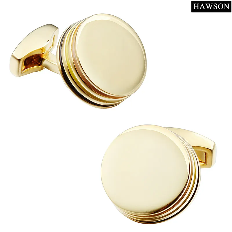 Elegant Enamel Jewelry Gold Color Cufflinks Mens French Shirt Cuff Cooper Base Accessory Cuff Links for Clothing