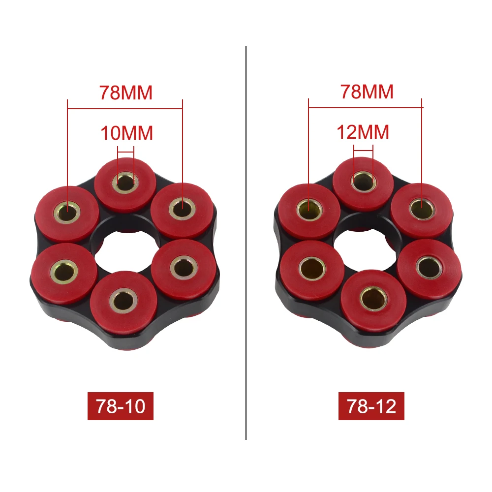 LZONE - Drive Shaft Flex Disc LK=78mm/12mm or LK=78mm/10mm For BMW E30 E36 E39 E46 JR-FDP01/02