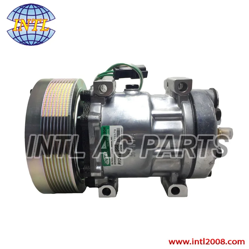 183-5106 1835106 4840 4302 Sanden 7H15 7S15 709 SD709 SD7H15 auto ac compressor for Caterpillar 8pk 152mm 24V