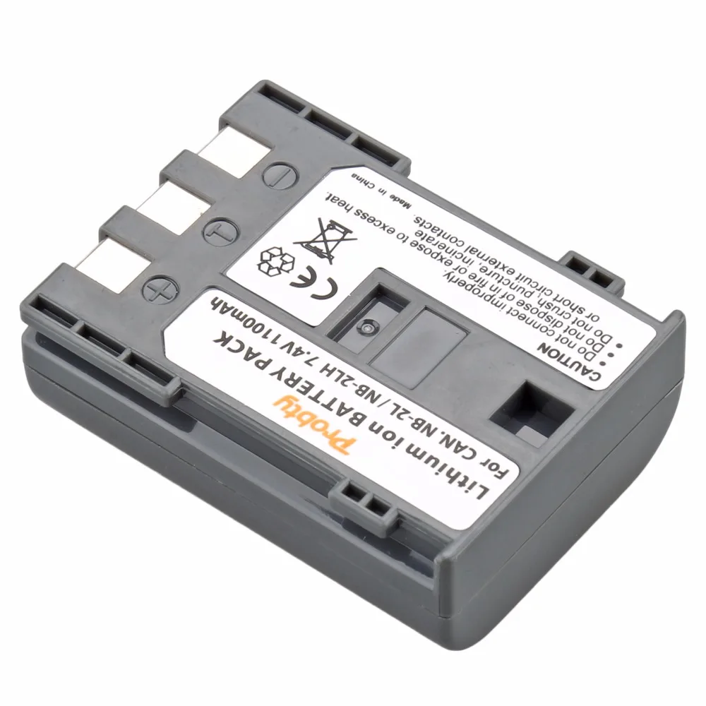 Probty 1Pcs NB-2L NB 2L NB-2LH NB2L Camera Battery + Car charger Kit For Canon 350D 400D ELURA 50 60 PowerShot G7 G9 S70 S80 image 3