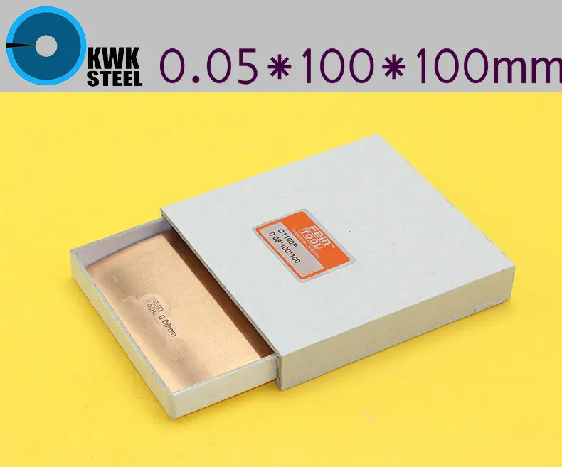 

Copper Strips 0.05mm * 100mm *100mm Pure Cu Sheet Plate High Precision 10pc Pure Copper Made in Germany