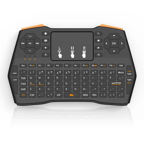 Imagen 2 del producto Mini teclado inalámbrico i8 Plus sin retroiluminación de 2,4 GHz con panel táctil Control remoto de ratón de aire inglés ruso para Android TV Box PC