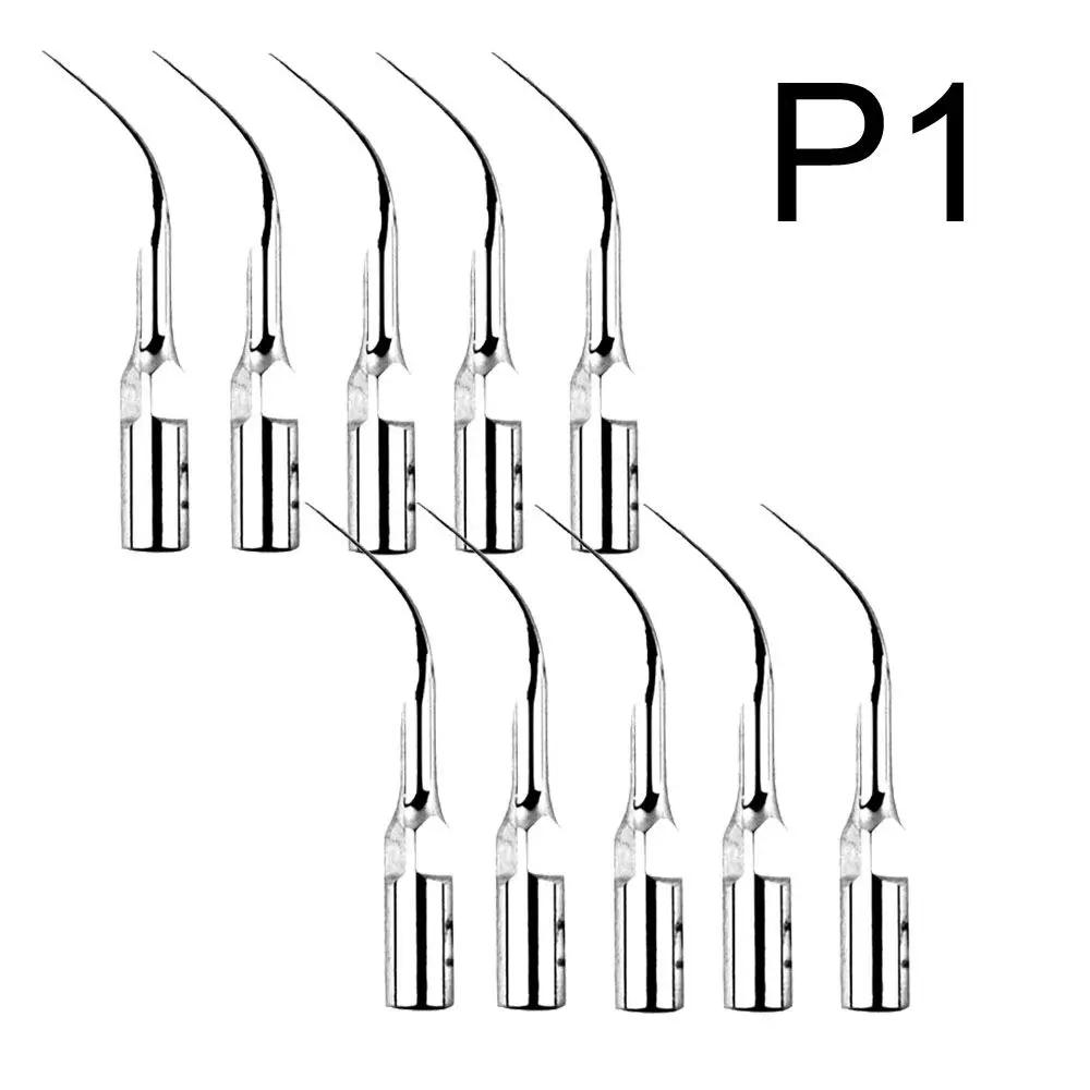 10Pieces P1 Dental Ultrasonic Scaler Scaling Tips Handpiece fit EMS Woodpecker UDS