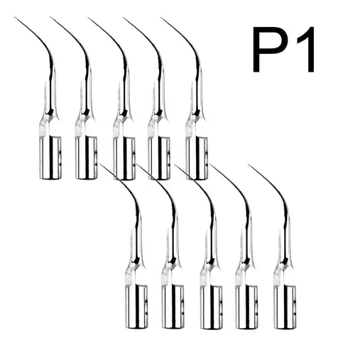 Imagen 2 del producto 10 piezas P1 escalador ultrasónico Dental puntas de escalado pieza de mano compatible con EMS pájaro carpintero UDS
