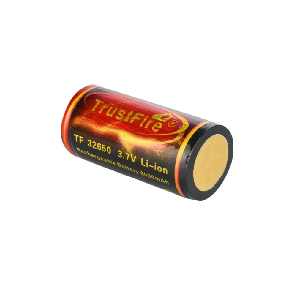 TrustFire 6000mah 3.7V 32650 Lithium Li ion Rechargeable Battery With PCB Protected for LED Flashlight