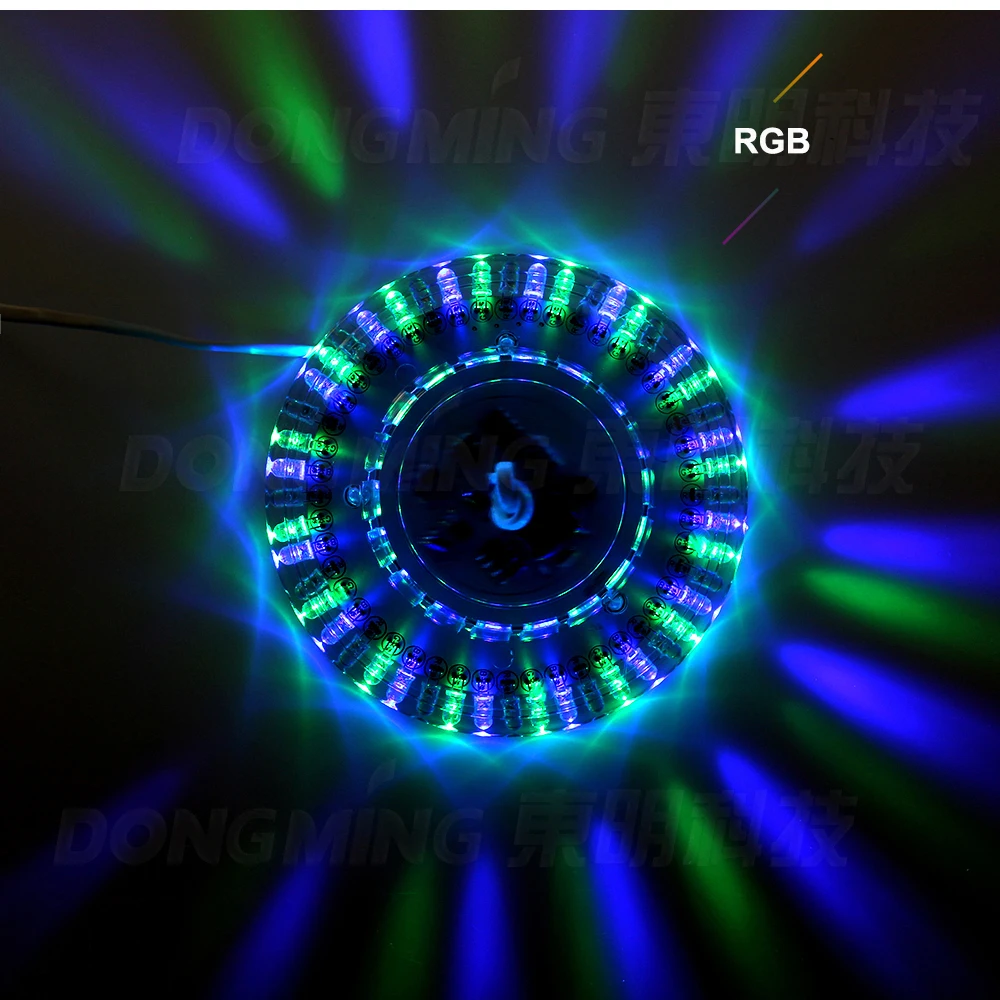 Светодиодный RGB-светильник для дискотеки, 8 Вт, 48 светодиодов, 110 В, 220 В