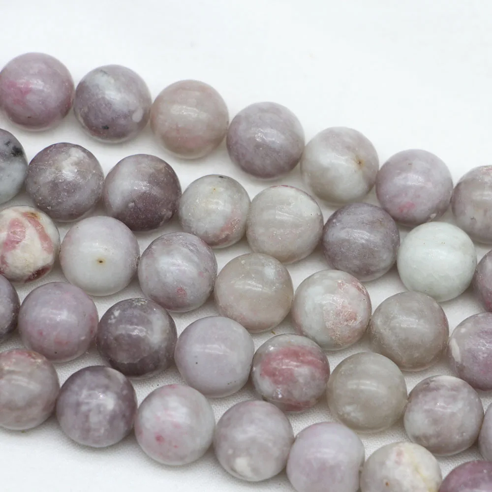 1strand/lot Natural Violet Lilac Jaspers Bead stone Bead 4 6 8 10 12mm Round Loose Spacer Beads For Jewelry Making Natural Agat