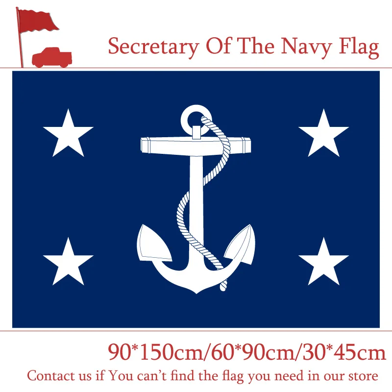 Navy Secretary Flag 90*150cm 60*90cm 40*60cm Flying Flag The 3x5ft Hanging Flag 100d Polyester 15*21cm Hand Flag