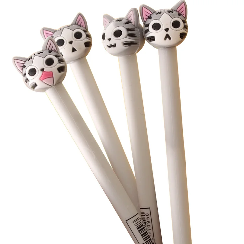 1 PCS South Stationery Lovely Three-dimensional Expression Cat Neutral Pen Black Pen Creative Students Cat Office Supplies