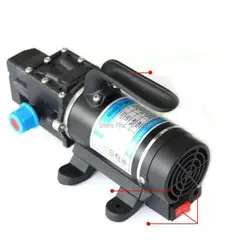 100w 12 volt small dc mini water pump electric High Pressure self priming diaphragm pump with buit-in fan