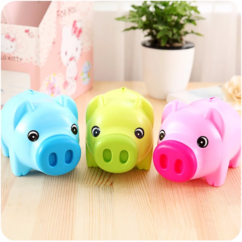 Cartoon cute Pink pig coin crash coin box gift children save  Money Saving Box Case Coins Kawaii Cartoon Pig Shaped Piggy Bank