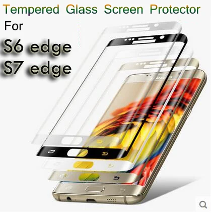 9H 3D Screen Protector pellicola in vetro temperato a copertura totale antideflagrante per Samsung Galaxy S7 edge s6 edge Guard pelicula de vidro