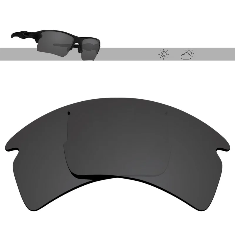 Glintbay Polarized Replacement Sunglasses Lenses for Oakley Flak 2.0 XL OO9188 59mm -Multiple Options