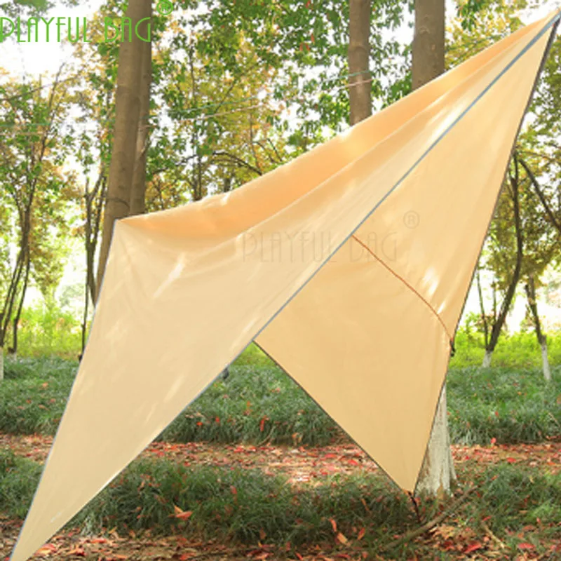 Outdoor Waterproof Material Lattice Oxford Cloth Sky Curtain Camping Material Tent Multifunctional Hanging Bed Sky Curtain ZI33