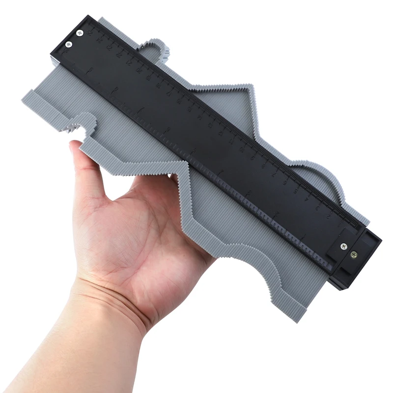 Contorno Calibro di Plastica Profilo Profilo Duplicatore Per La Copia di Forme Piastrelle Laminato Piastrelle Profilo di Misura Righello Strumento di Marcatura