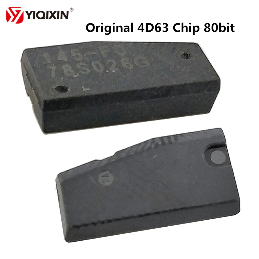 

YIQIXIN 10Pcs/lot Original Auto Carbon Transponder Chip 4D63 For Ford For Mazda ID 4D63 80Bit ID83 Car Key Chip With Words