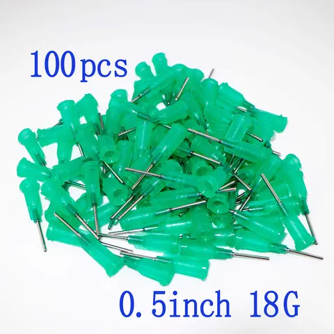 무딘 팁 디스펜스 바늘 18ga 주사기 바늘 루어 잠금 장치가있는 18 게이지 x 0.5 