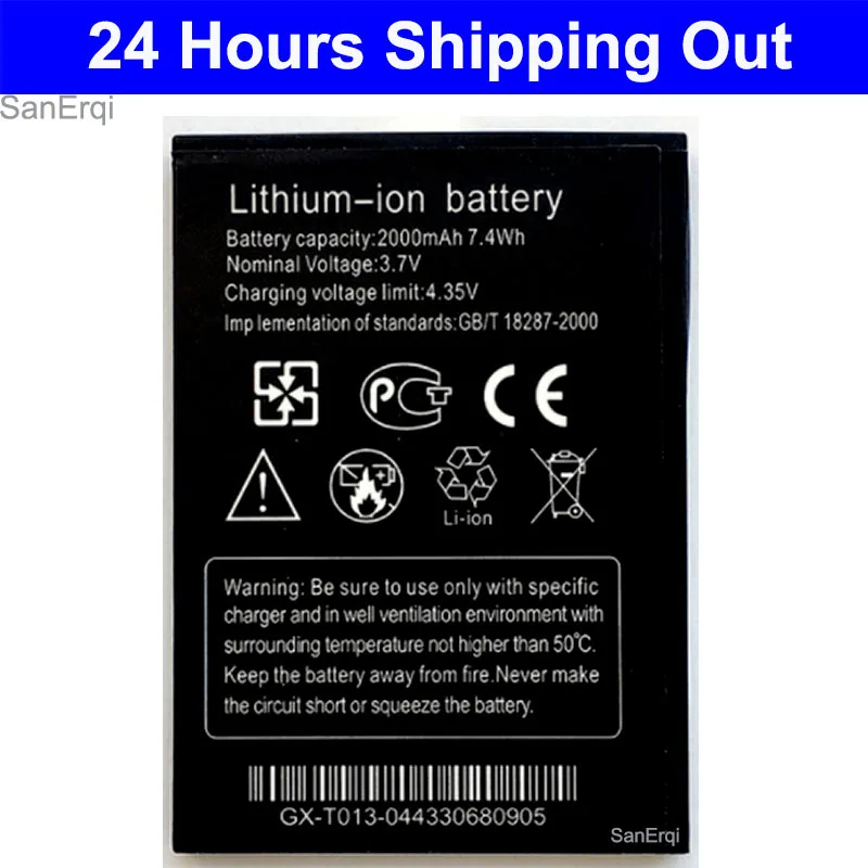 Battery For THL W200 W200S W200C Phone Batter Replacement SanErqi