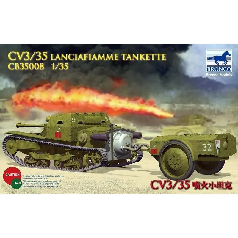 BRONCO CB35008 1/35 CV3/35 Launciafiamme Tankette - Scale Model Kit