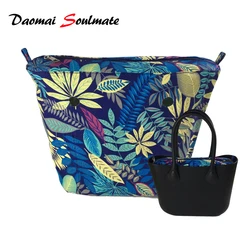 Leaves Classic Mini Size Canvas insert interior Inner Lining Zipper Pocket for obag o bag silicon bag handbag accessories