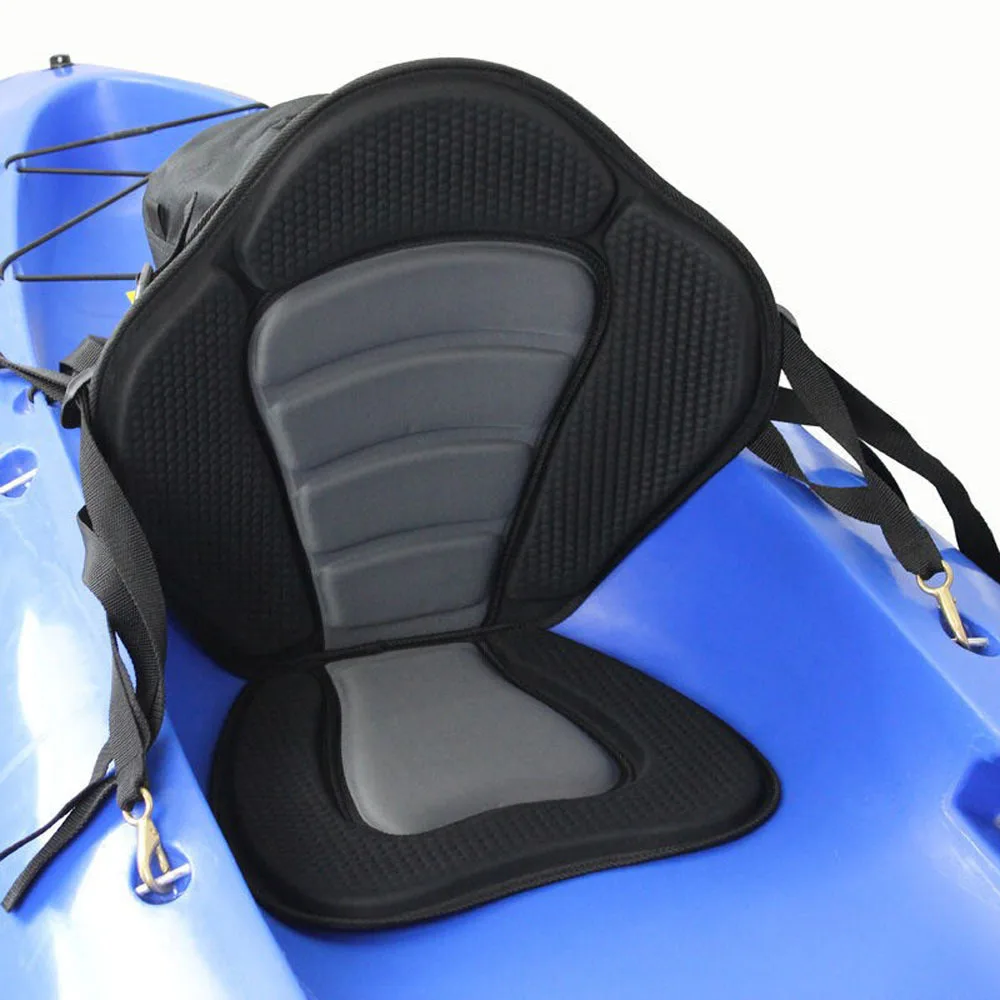 Adjustable Rowing Boat Seat Rowing Boat Soft and Antiskid Padded Base Seats Deluxe Kayak Cushion with Backrest D90602