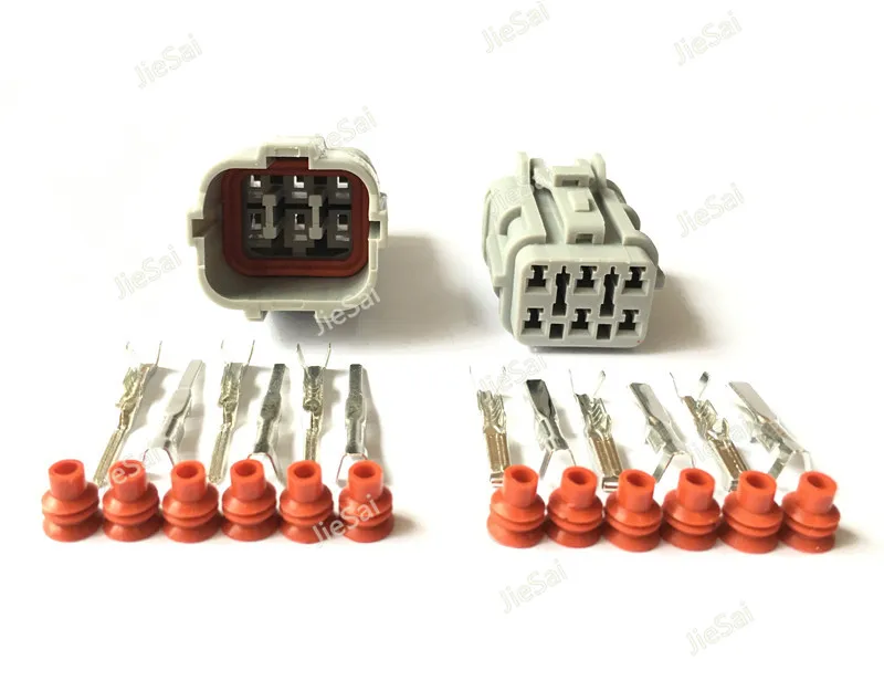 Female Male 6 Pin 7123-7464-40 7222-7464-40 Automotive Connector Auto Light Lamp Socket Connector Tail Light Plug