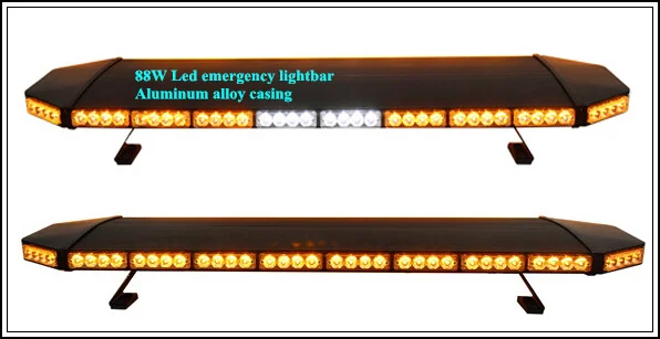 Higher star 120cm 88W Led Emergency Car warning lightbar,Police strobe light,Fire truck emergency light bar,18 flash,waterproof