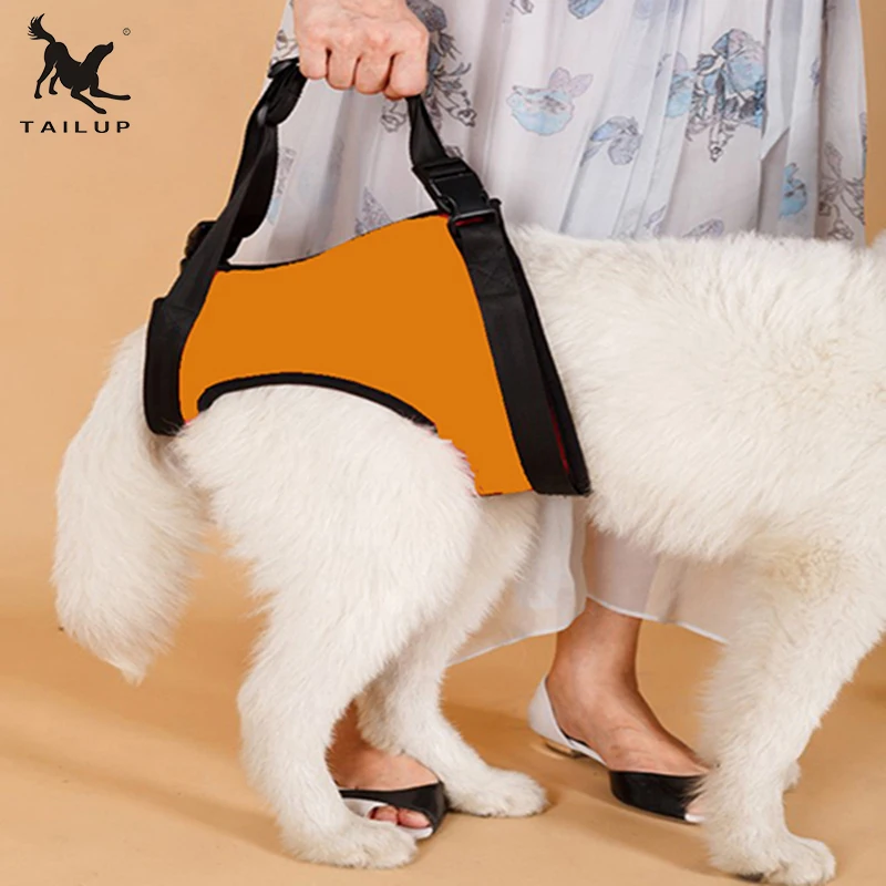 TAILUP S/M/L Elderly Sick Dog Lift Support Harness With Handle Neoprene Material Pet Hindleg Harness