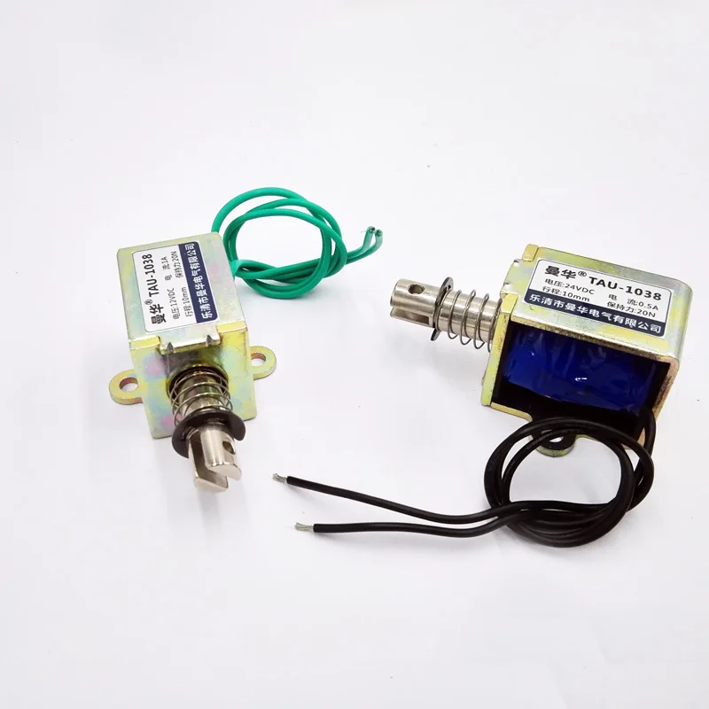 TAU-1038 2kg/20N Push&Pull Open Frame Electromagnet Stroke 0-10mm 24V 12V Solenoid Electromagnet image 4