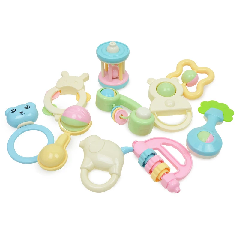 Simulated Feeding Bottle Rattle Suit Baby Toy Ring the Bell Teether Newborn Molar Tool Bed Bell Gift Toys for Baby