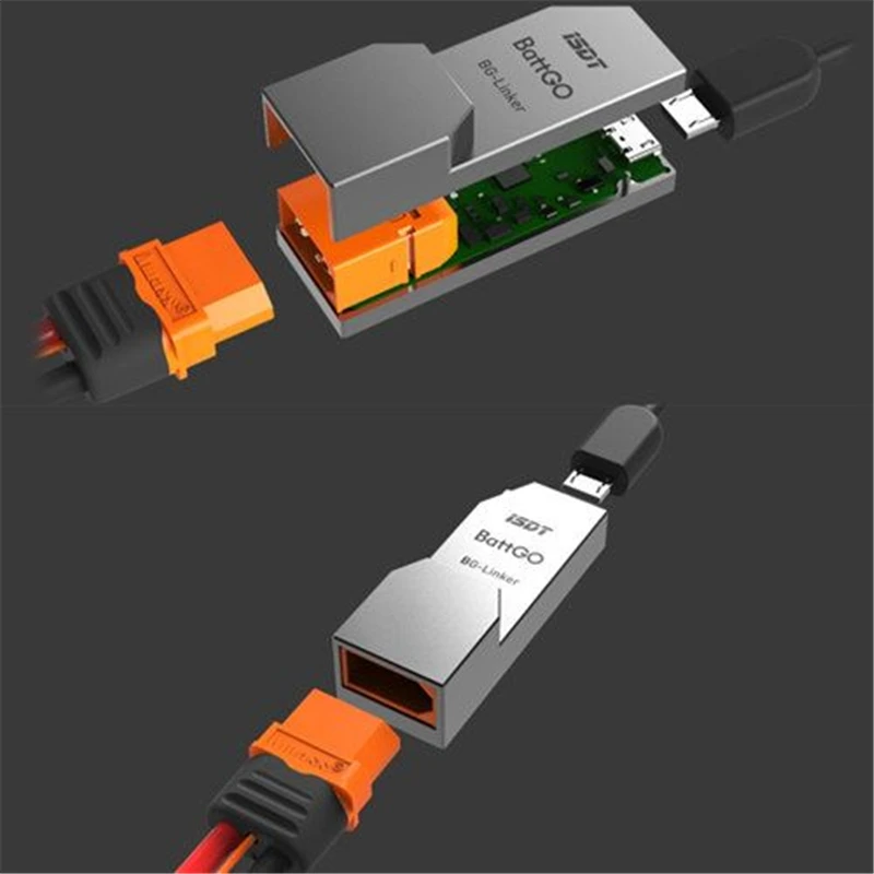 Free shipping ISDT BG-Linker BattGO Smart Battery linker Adapter For RC Rechargable Plug Converter USB Cable Aircraft UAV Drone