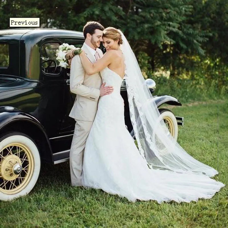 Velos De novia De 2,7 metros, velo De novia De marfil blanco, apliques De tul, accesorios De boda, velo De Mantilla, veeu De novia