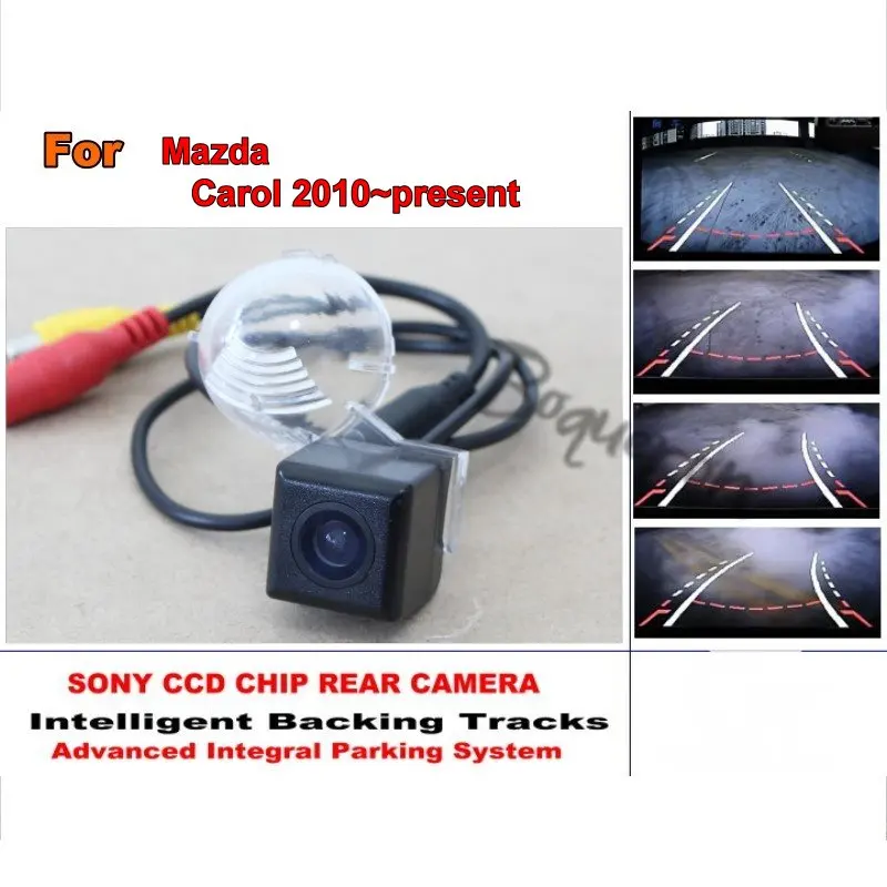 

For Mazda Carol MK6 2010~present Smart Tracks Chip Camera / HD CCD Intelligent Dynamic Parking Car Rear View Camera