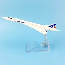 Concorde Air France Diecast Plane Model Airplane 1/400 Scale Diecast Airplane Aircraft Alloy Model Kids Toys Collections Gifts