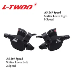 LWTOO A5 2x9 3x9 Speed Trigger shifter lever for MTB Mountain bike fat bike 18S 27S bicycle 2 speed 3 speed 9 speed deraillleur