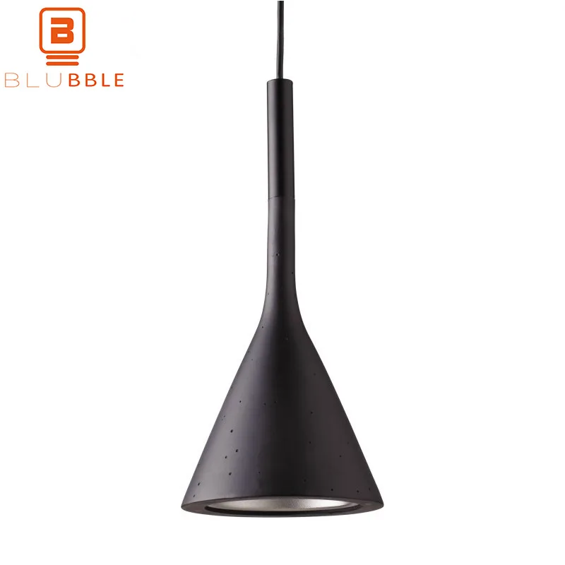 BLUBBLE Northern Europe Funnel Pendant Lights Multicolour Simple Originality Pendant Lamp Single Head Industry Parlor Hanglamp