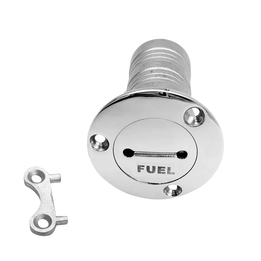 38mm Marine Boat Gas Fuel Tank Deck Fill Filler with Key 316 Stainless Steel