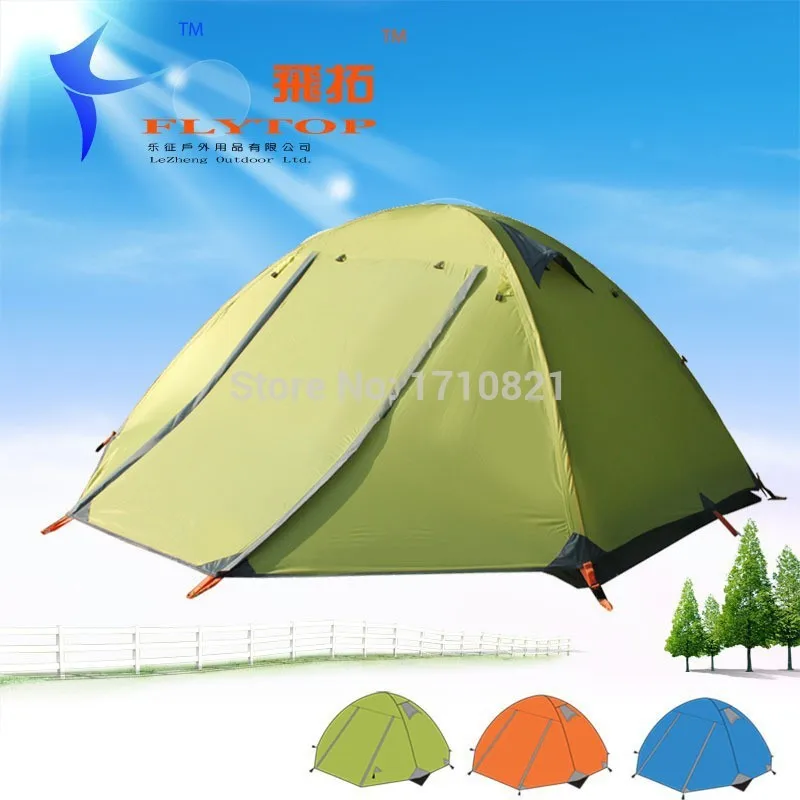 

Flytop Double Layer 3 Person Aluminum Poles Waterproof Camping Tent Beach Barraca