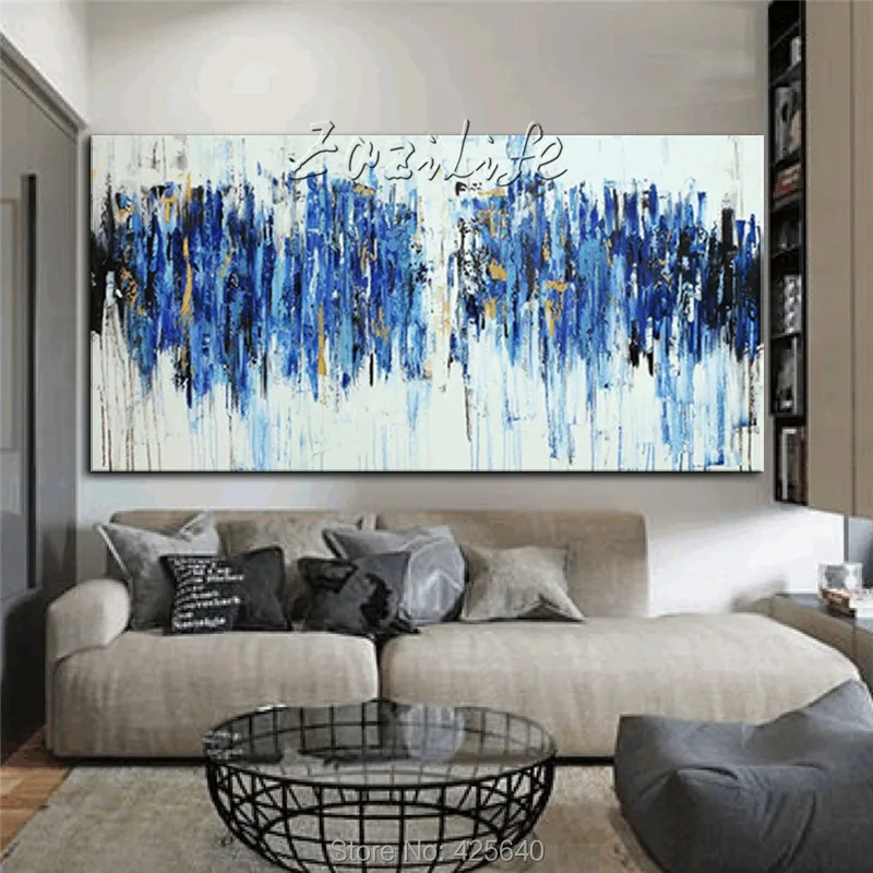 

Modern abstract colour hand-painted oil painting the sitting room adornment colour painting17-27