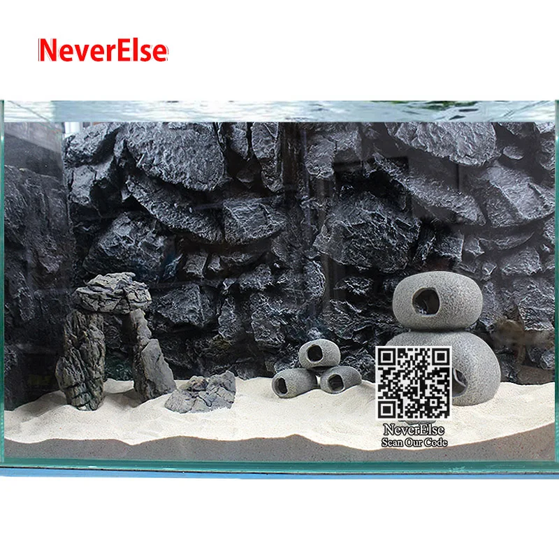 Aquarium Cichlid Tank Stone Cave Realistic Artificial Granite Rock Small Fish Shrimp Hideaway Decoration Ornament Accessories