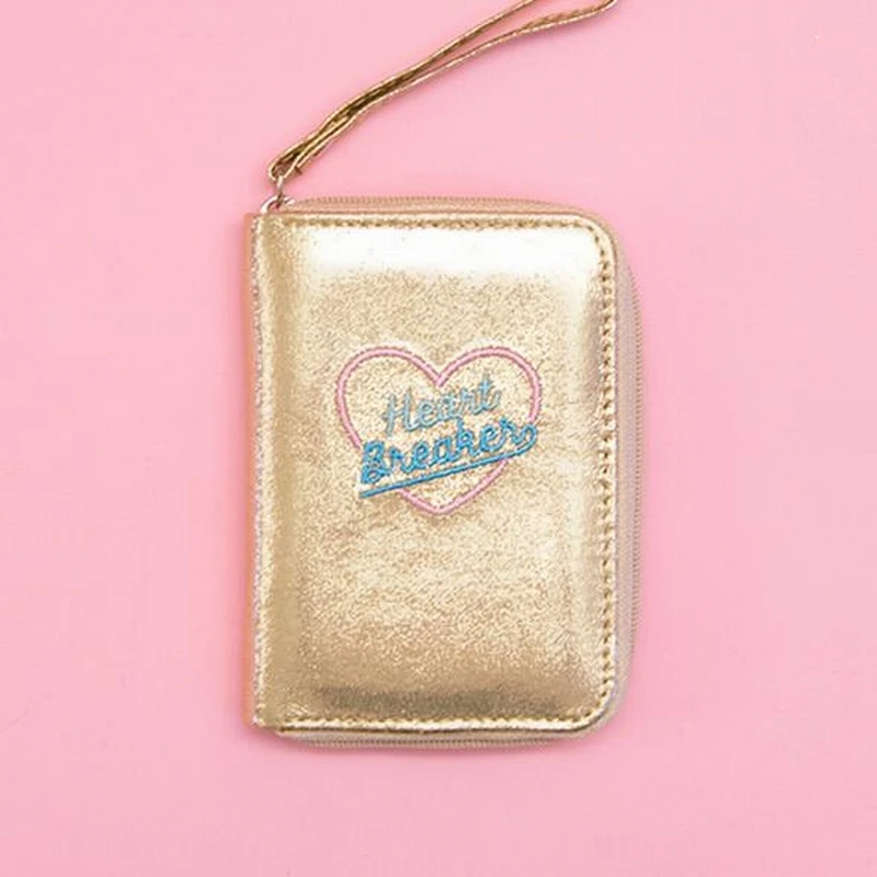 pink Hologram Wallet Women Girl\'s Wallets Purse Small Day Clutches Short Holographic ID Bank Card Holders Coin Purse Money Bag