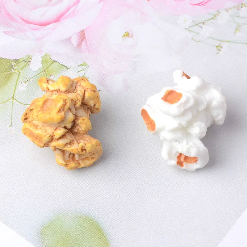 6Pcs Mainan Mini DIY Simulasi Popcorn Makanan Mainan 1/18 Rumah Boneka Miniatur untuk Dekorasi Rumah