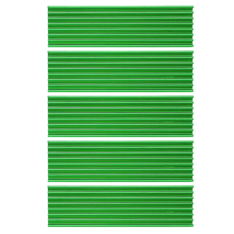 5PCS M.2 Heatsink SSD Aluminum alloy Dissipation Radiator Cooling Heat Sink Thermal Pads for M.2 NGFF 2280 PCI-E NVME SSD Green